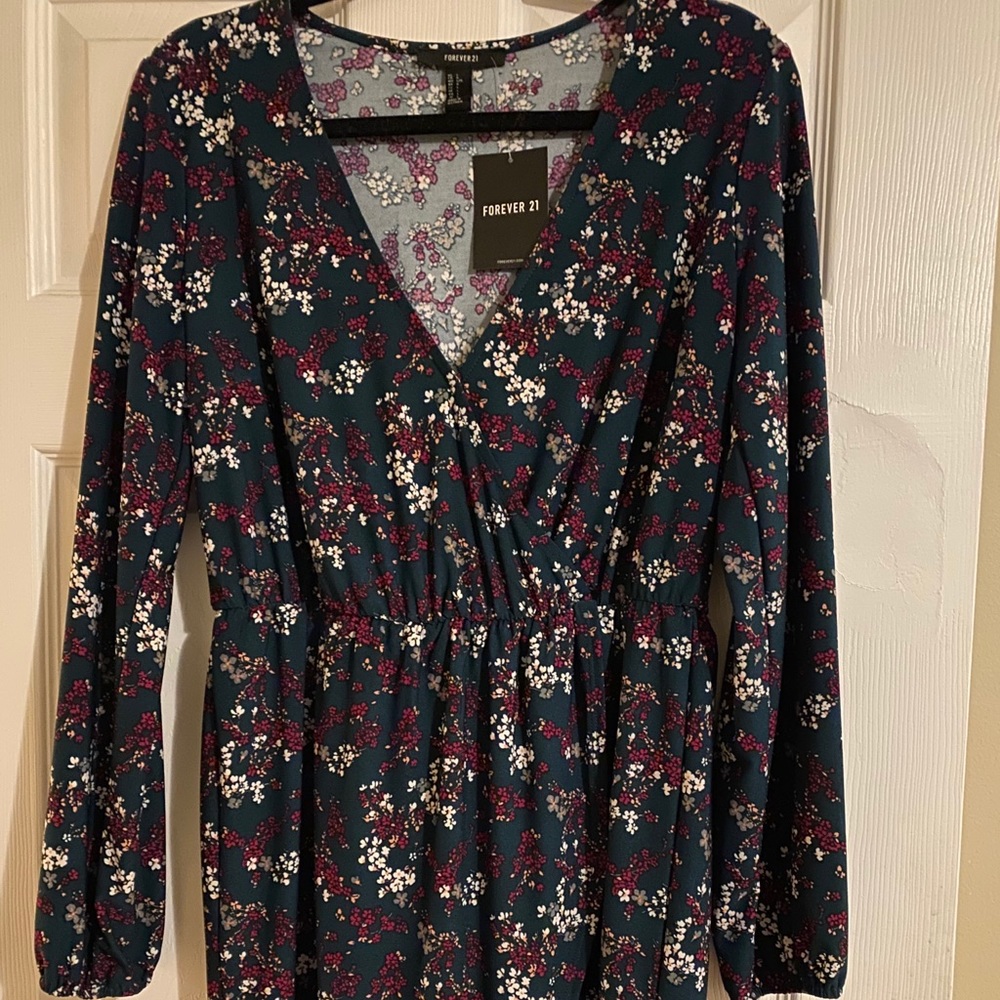 Long sleeve floral dress